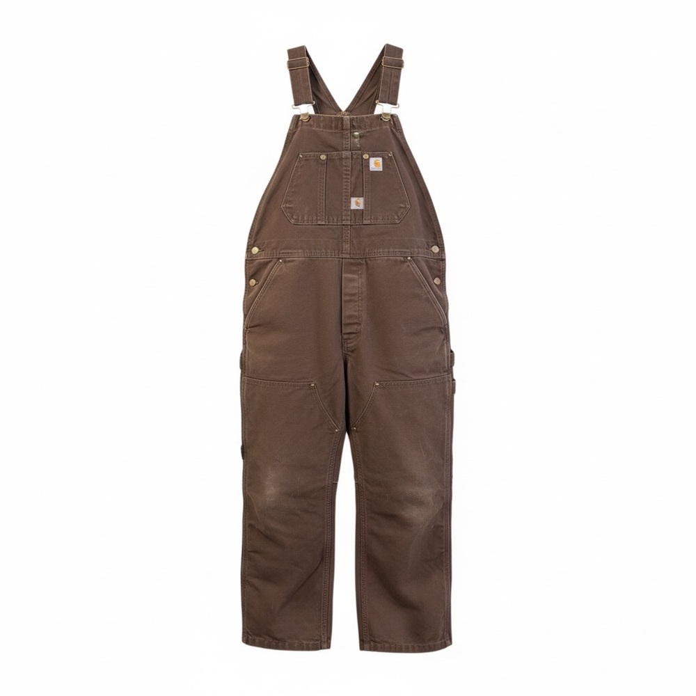 Women’s Carhartt Wildwood Bibs Bib Overalls Coveralls Dark Brown XL 16/18